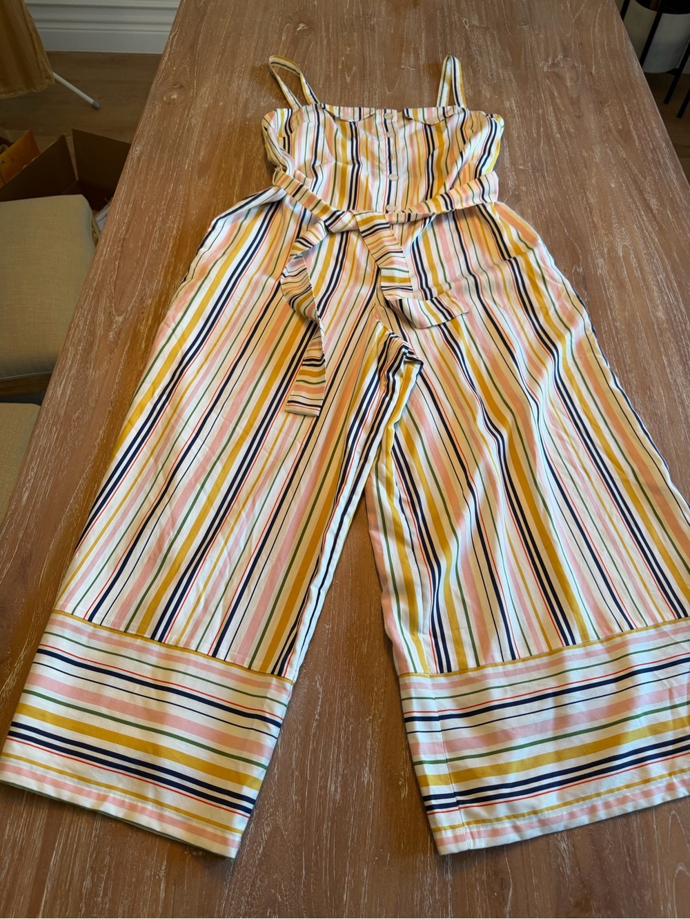Maeve Multicolor Striped Wide-Leg Jumpsuit